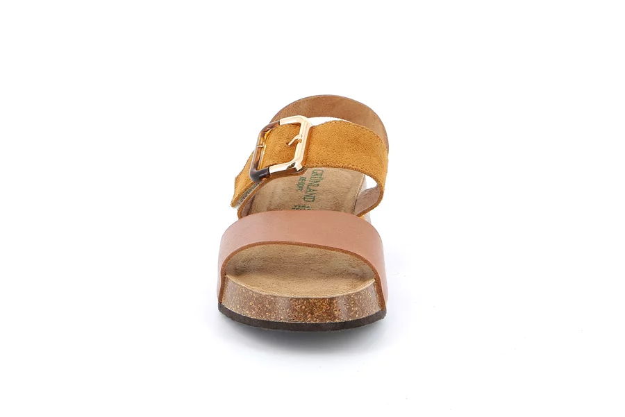Sandalo in pelle | ENNA SB2043 - CUOIO | Grünland