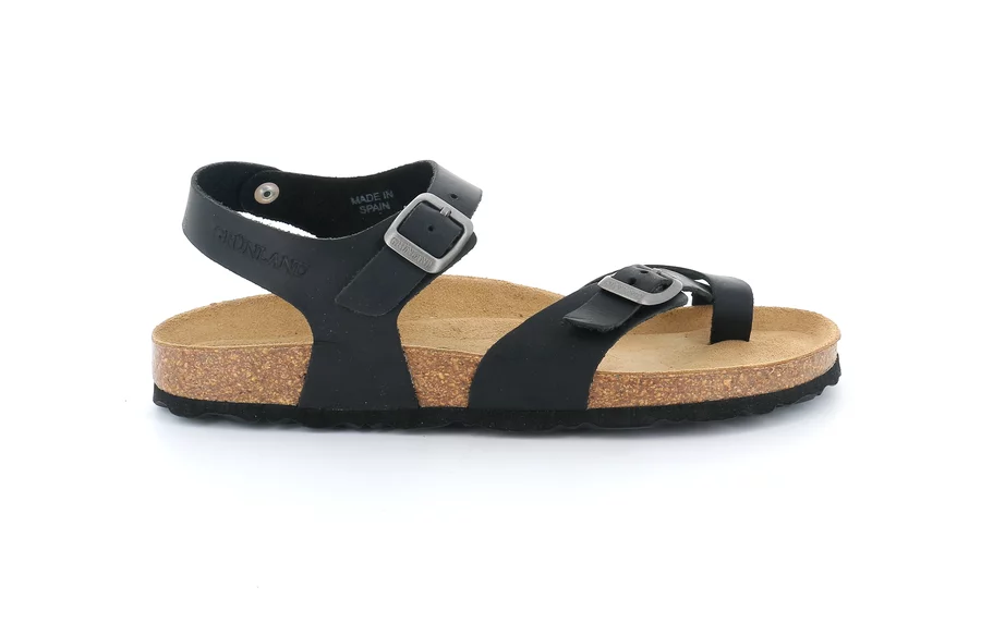 Flip-flop Sandal | SARA SB2057 - BLACK | Grünland