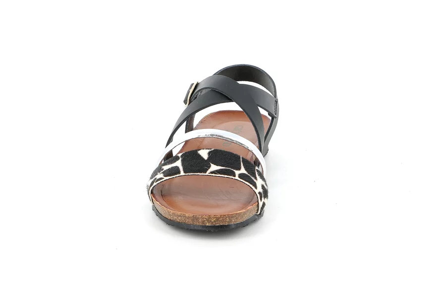 Cork sandal | SAPP   SB2086 - NERO-MULTI | Grünland