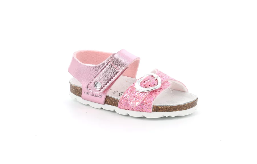 Sandaletto con dettagli glitter | ARIA SB2097 - FUXIA-ROSA | Grünland Junior