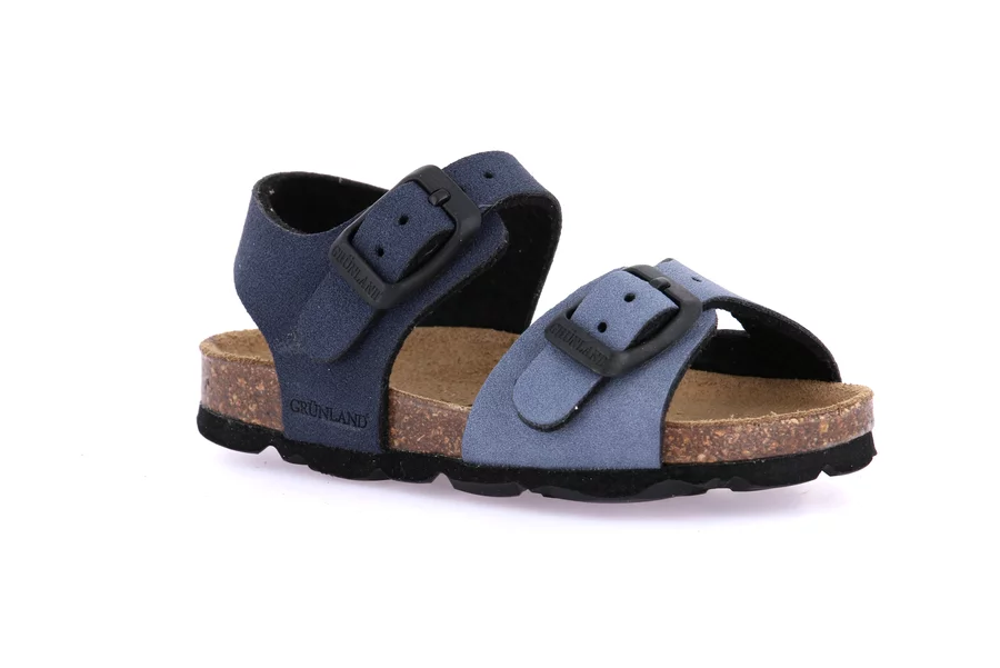 Sandaletto con strappo bicolor | ARIA SB2113 - JEANS-BLU | Grünland Junior