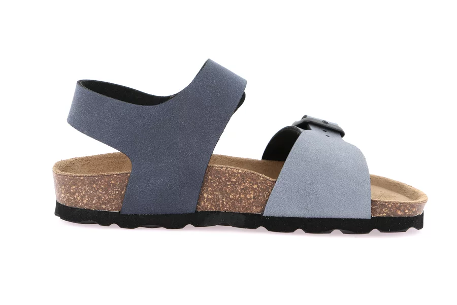 Sandal with bicolor hook-and-loop SB2408 - JEANS-BLU | Grünland Junior