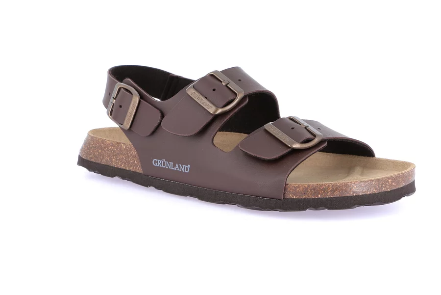 Men's sandal in cork | BOBO SB3005 - TESTA DI MORO | Grünland