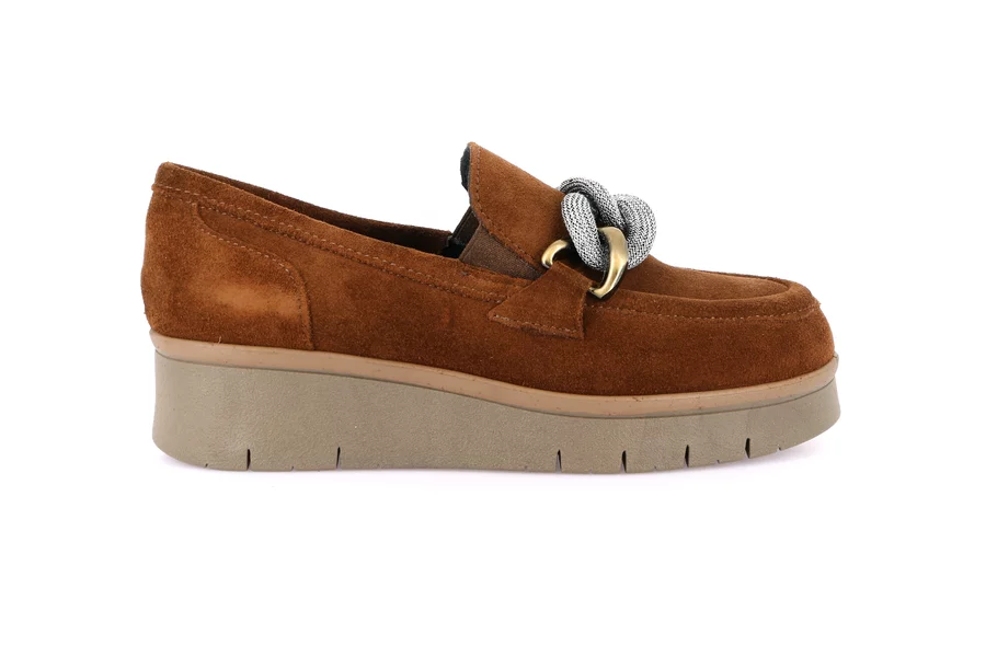 City suede moccasin | REXX SC2141 - CUOIO | Grünland