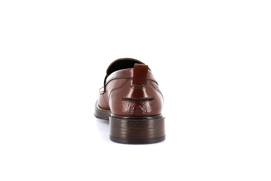 Women's moccasin in genuine leather | AFFE SC2143 - CUOIO | Grünland