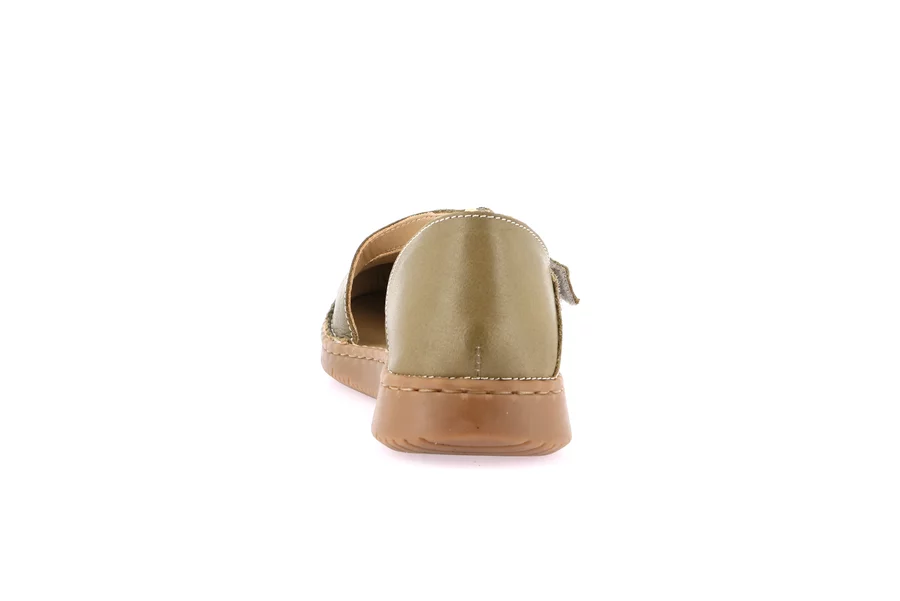 Offener Schuh mit natürlichem Komfort | INAD SC2159 - OLIVA | Grünland