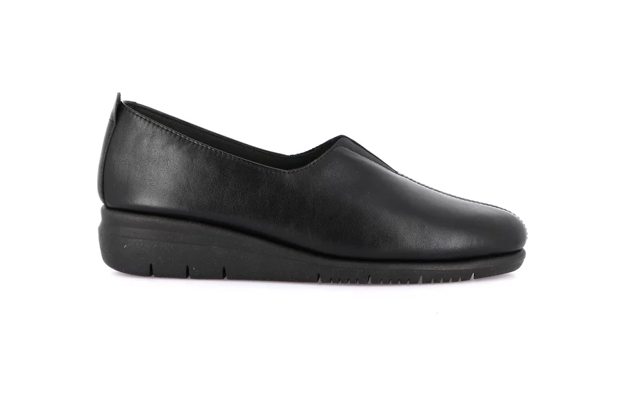 RYSA | Slip-on in genuine leather SC2540 - BLACK | Grünland