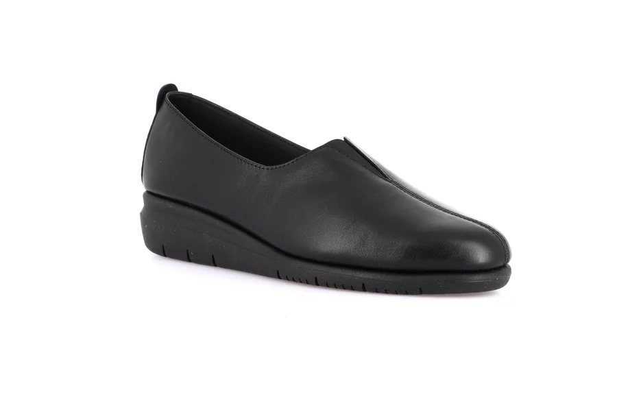 RYSA | Slip-on in genuine leather SC2540 - BLACK | Grünland