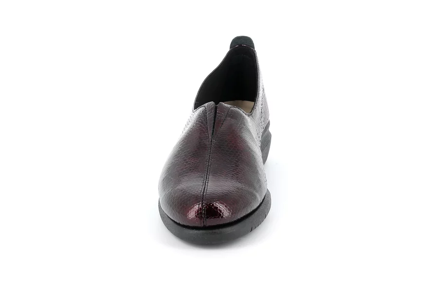 Comfort slip-on in patent leather SC2541 - BORDEAUX | Grünland