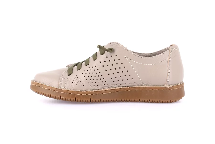 Comfort shoe in leather | INAD SC2842 - TAUPE | Grünland