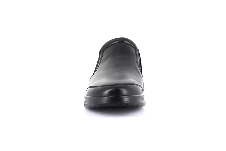 Men's leather slip-on SC2957 - BLACK | Grünland