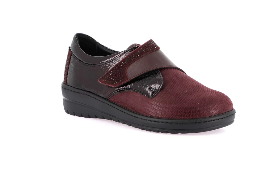 Comfort Sneaker | NILE SC4206 - BORDEAUX | Grünland