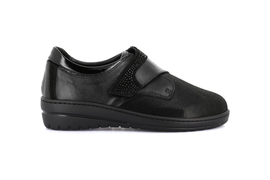 Comfort Sneaker | NILE SC4206 - BLACK | Grünland