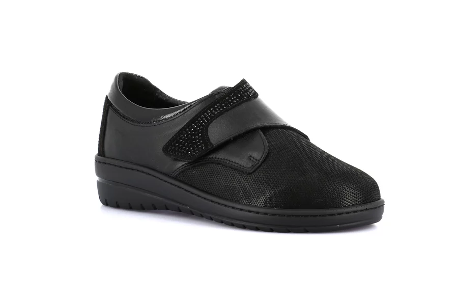 Comfort Sneaker | NILE SC4206 - BLACK | Grünland