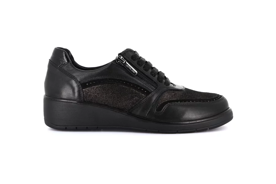 Sneaker Comfort | NETA SC4208 - BLACK | Grünland