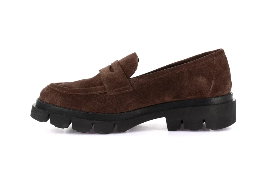 Moccasin in suede | ROCE SC4319 - BROWN | Grünland