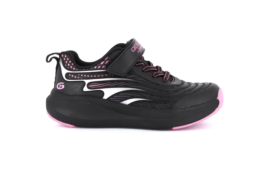 Super lightweight sneaker | TIRS SC4337 - NERO-FUXIA | Grünland Junior