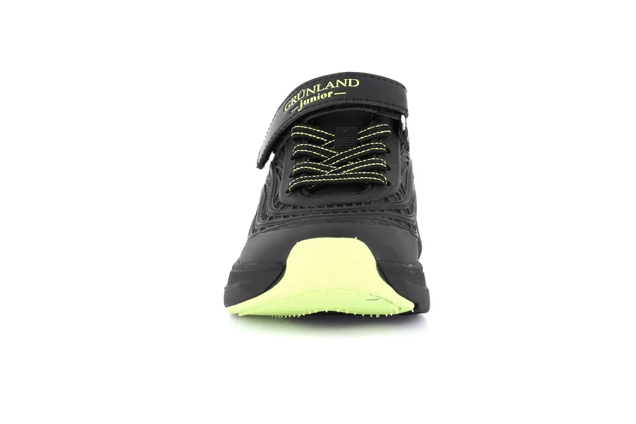 Super lightweight sneaker | TIRS SC4337 - NERO-LIME | Grünland Junior