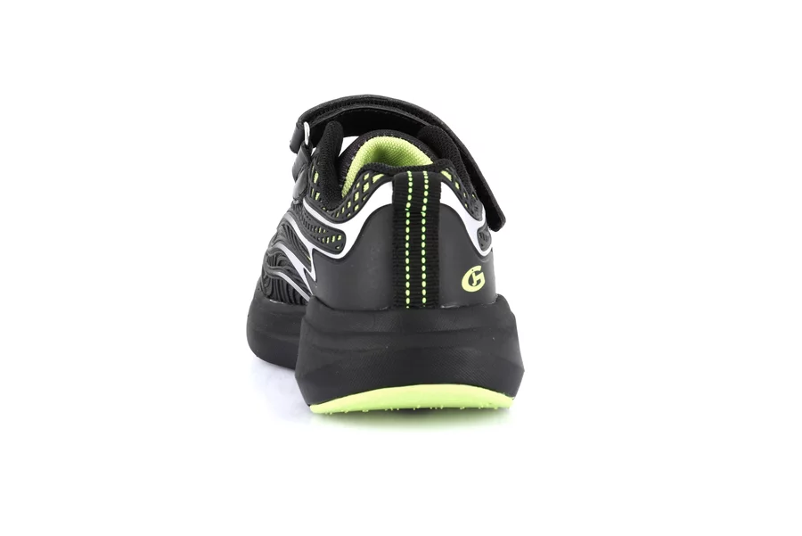 Super lightweight sneaker | TIRS SC4337 - NERO-LIME | Grünland Junior