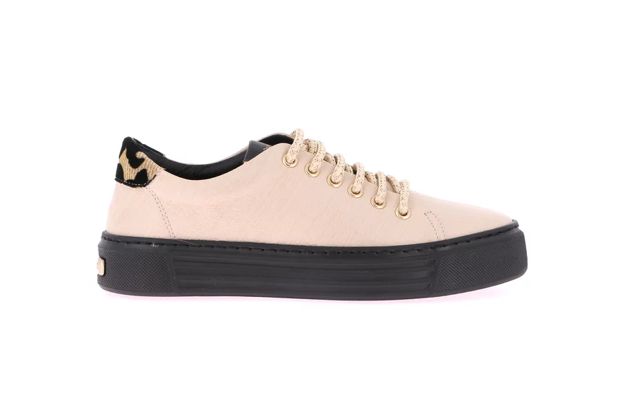 Urbaner Sneaker mit Plateau | STAC SC4338 - BEIGE | Grünland