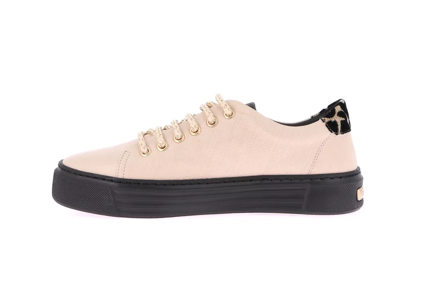 Urbaner Sneaker mit Plateau | STAC SC4338 - BEIGE | Grünland