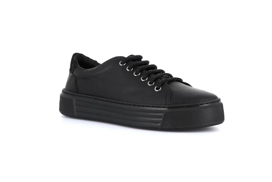 Urbaner Sneaker mit Plateau | STAC SC4338 - SCHWARZ | Grünland