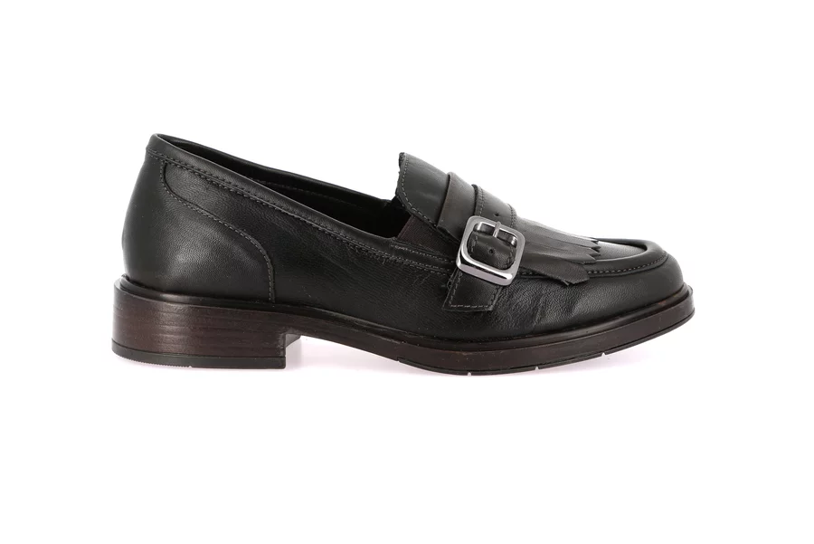 Women's moccasin in genuine leather | AFFE SC4357 - TESTA DI MORO | Grünland