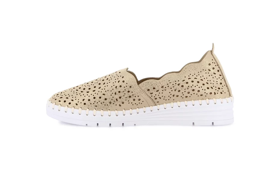 Slip on super leggera | SAVI SC4382 - BEIGE-METAL | Grünland