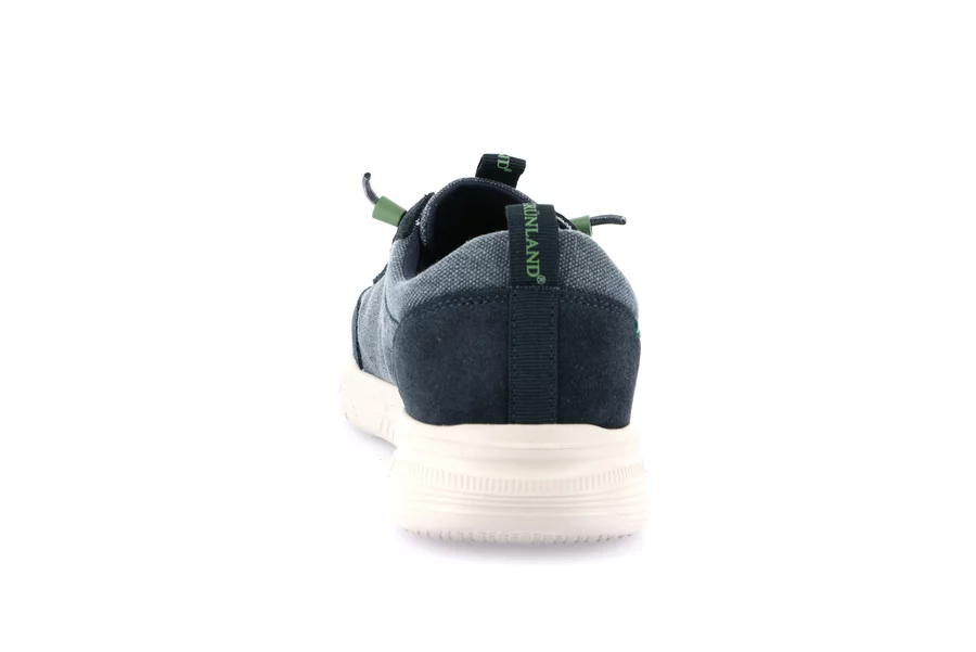 Sporty shoe with elastic laces | BITT SC4577 - NAVY | Grünland