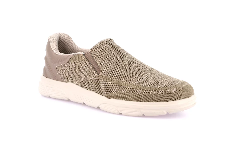 Men's fabric Slip-on | BITT SC4581 - BEIGE | Grünland