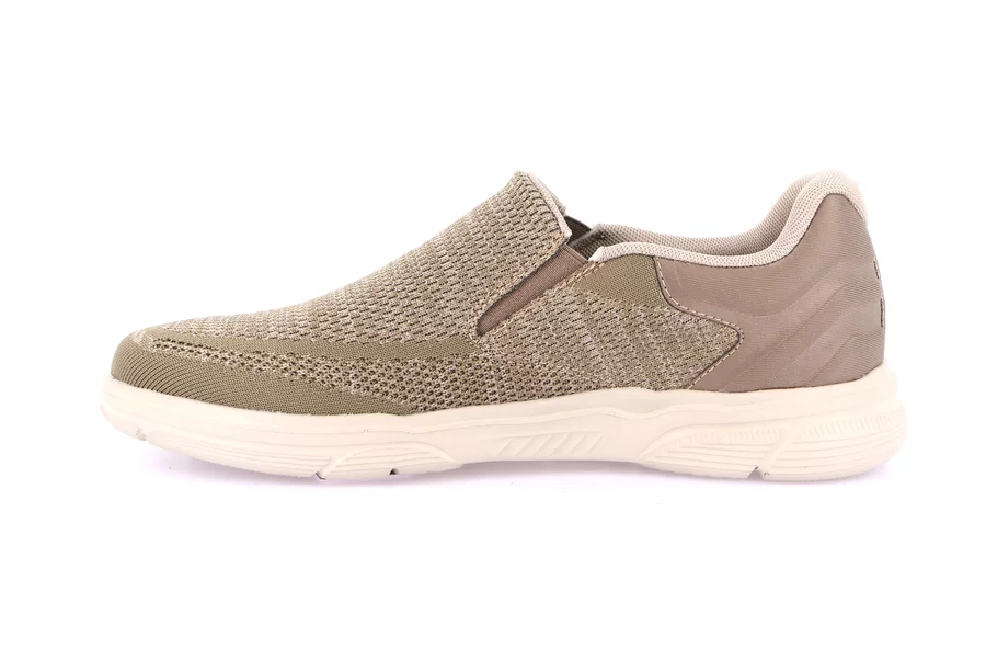 Men's fabric Slip-on | BITT SC4581 - BEIGE | Grünland