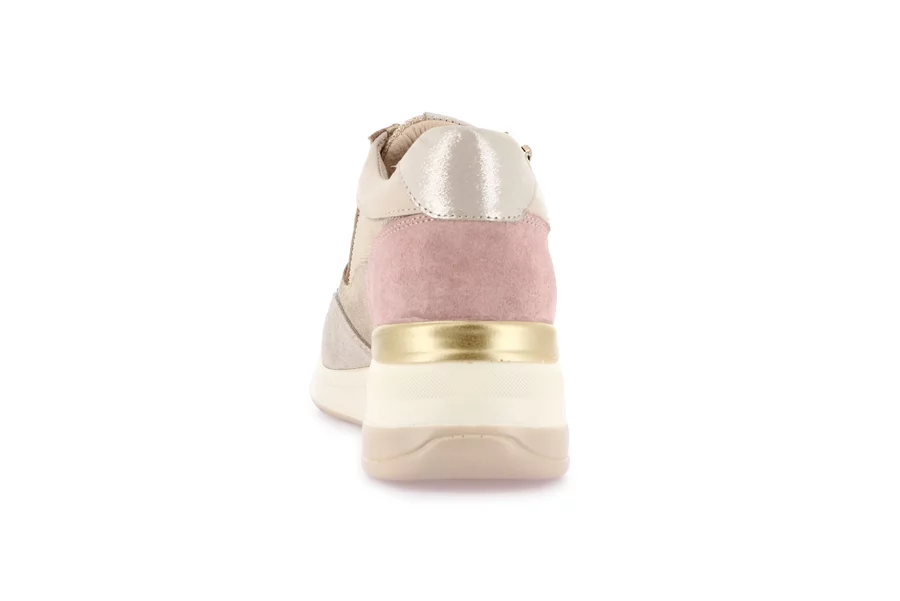 Sneaker with wedge | SIFI SC4628 - BEIGE | Grünland