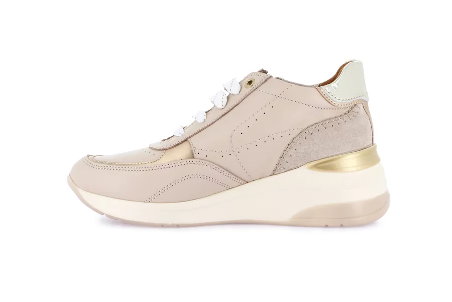 Sneaker with wedge | SIFI SC4629 - BEIGE | Grünland