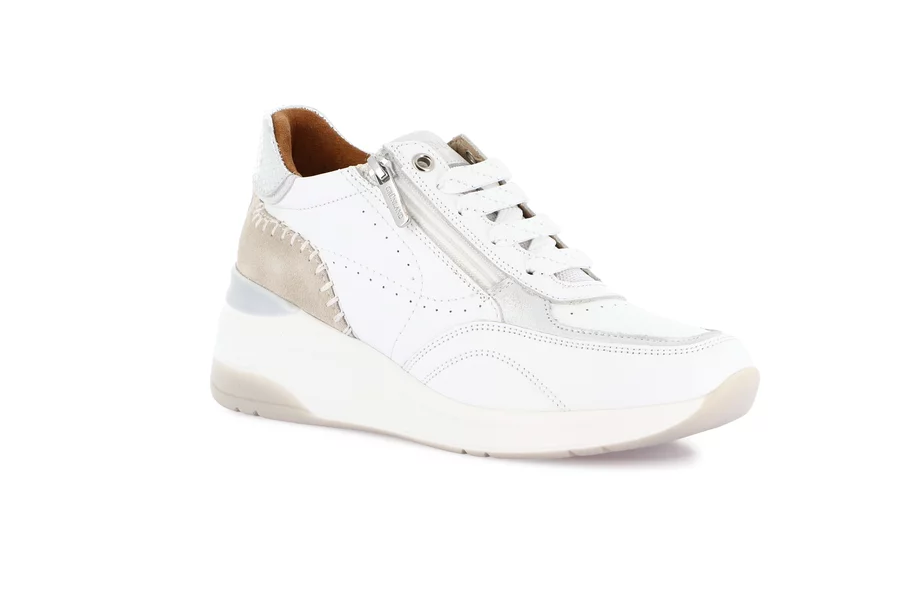 Sneaker with wedge | SIFI SC4629 - WHITE | Grünland