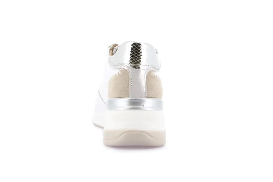 Sneaker with wedge | SIFI SC4629 - WHITE | Grünland