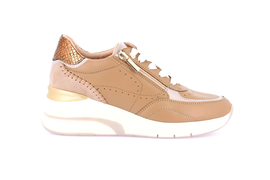 Sneaker con zeppa | SIFI SC4629 - CUOIO | Grünland