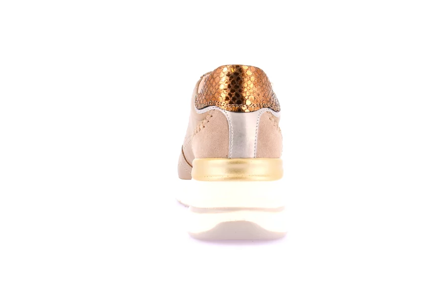 Sneaker con zeppa | SIFI SC4629 - CUOIO | Grünland