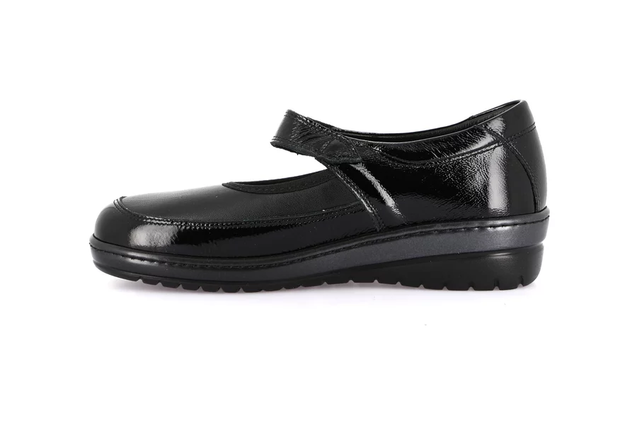 Ballerina stretch with velcro closure | NILE SC5389 - BLACK | Grünland