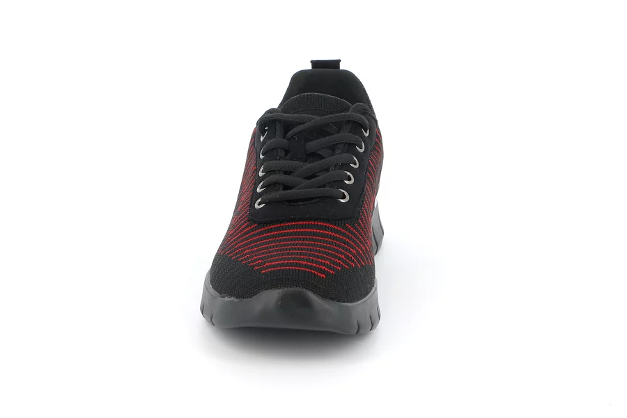 Sneaker leggerissima | SACE SC5493 - NERO-ROSSO | Grünland