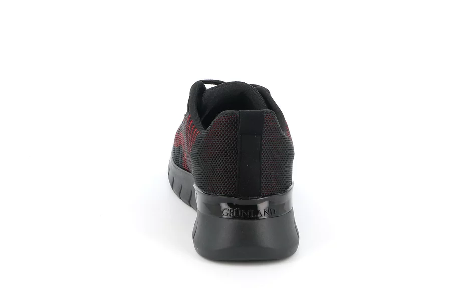 Sneaker in fabric | SACE SC5493 - NERO-ROSSO | Grünland