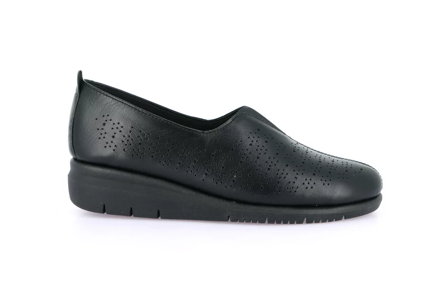 Slip on in leather | RYSA SC5509 - BLACK | Grünland