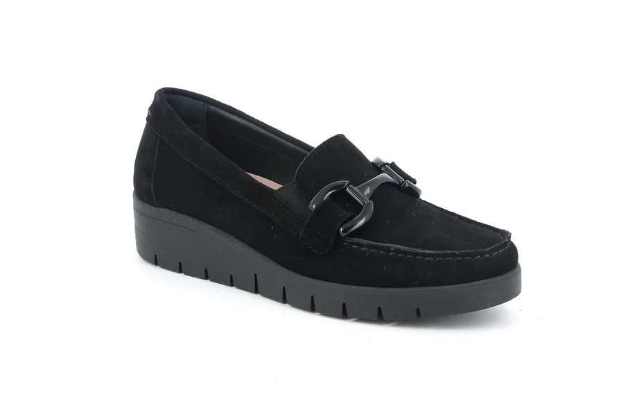 Slip on in suede | TAFA SC5584 - BLACK | Grünland