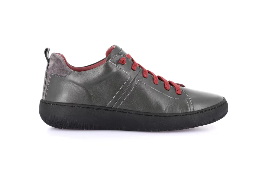 Urbaner Sneaker mit elastischen Schnürsenkeln | IMOD SC5609 - GRIGIO-BORDO' | Grünland