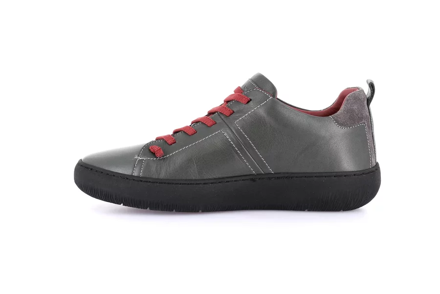 Urbaner Sneaker mit elastischen Schnürsenkeln | IMOD SC5609 - GRIGIO-BORDO' | Grünland