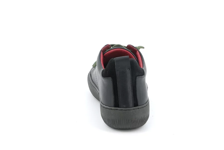 Urban sneaker with elastic laces | IMOD SC5609 - NERO-OLIVA | Grünland