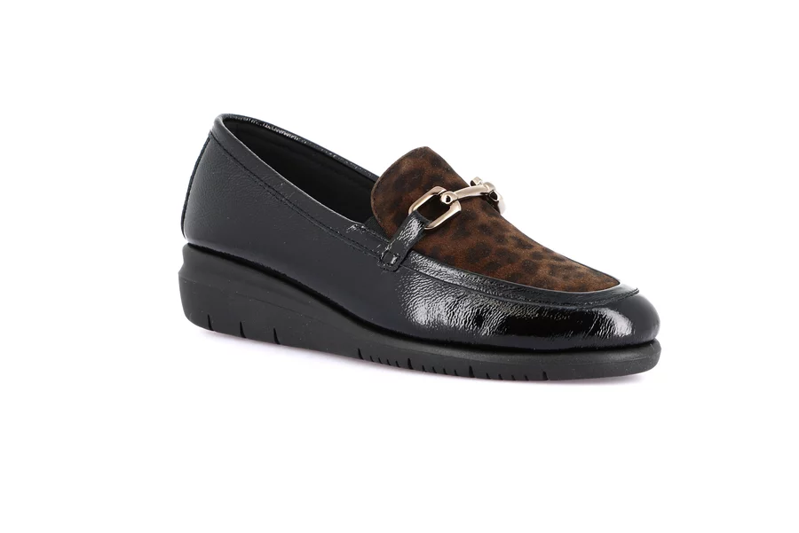 Mocassino comfort con inserto leopardato | RYSA