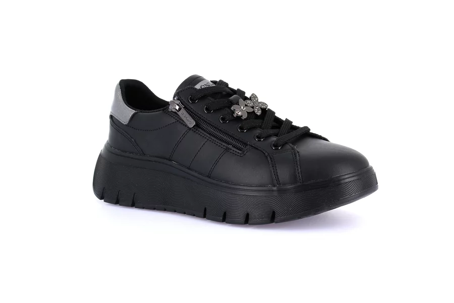 Plateau-Sneaker aus Leder | SACE