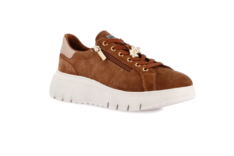 Plateau-Sneaker aus Veloursleder | SEVA