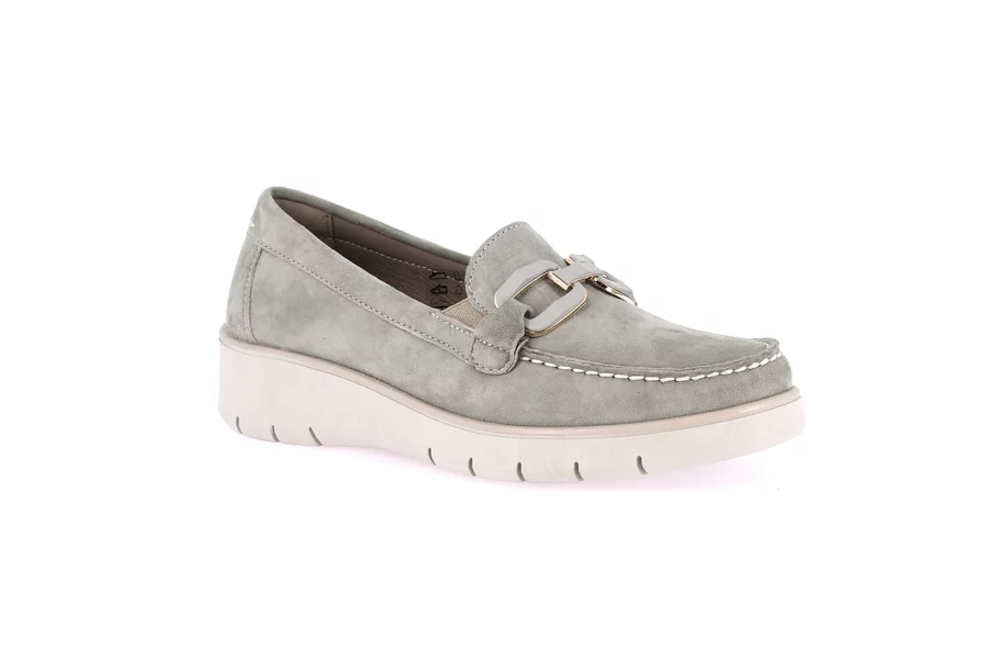 Mokassin aus Veloursleder mit Ziertrense | TASS