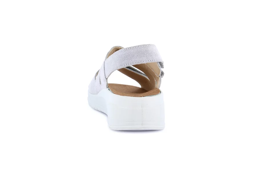 Sandalo comfort con leggera zeppa | DIDA SE0184 - GRIGIO | Grünland